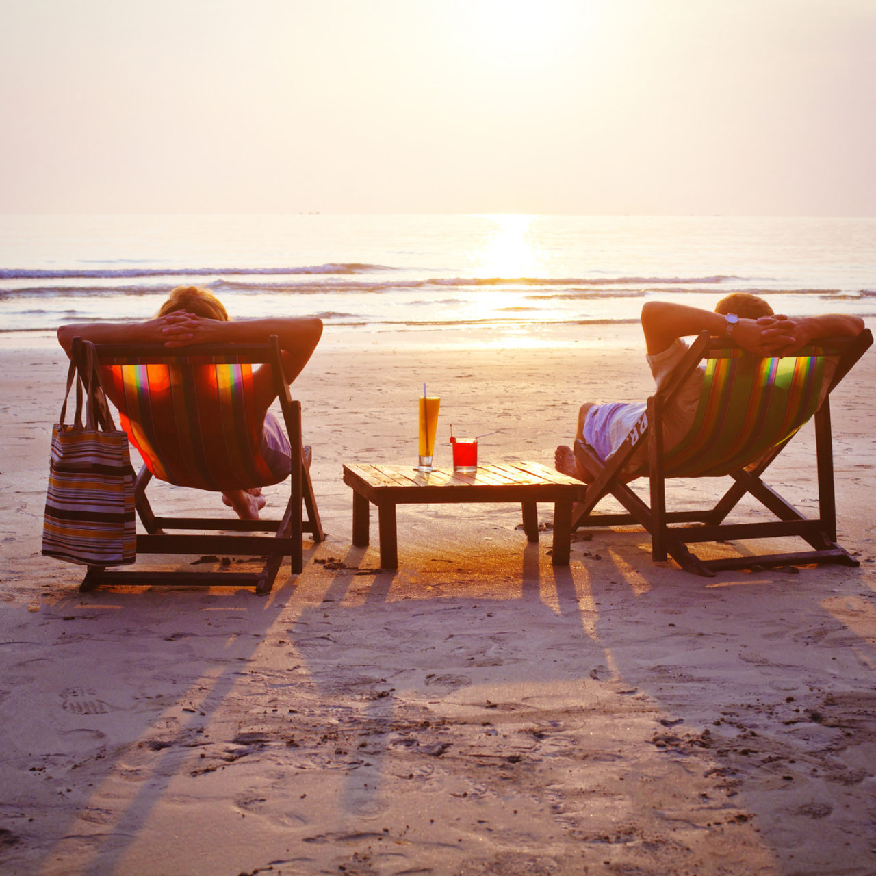 relax on the beach